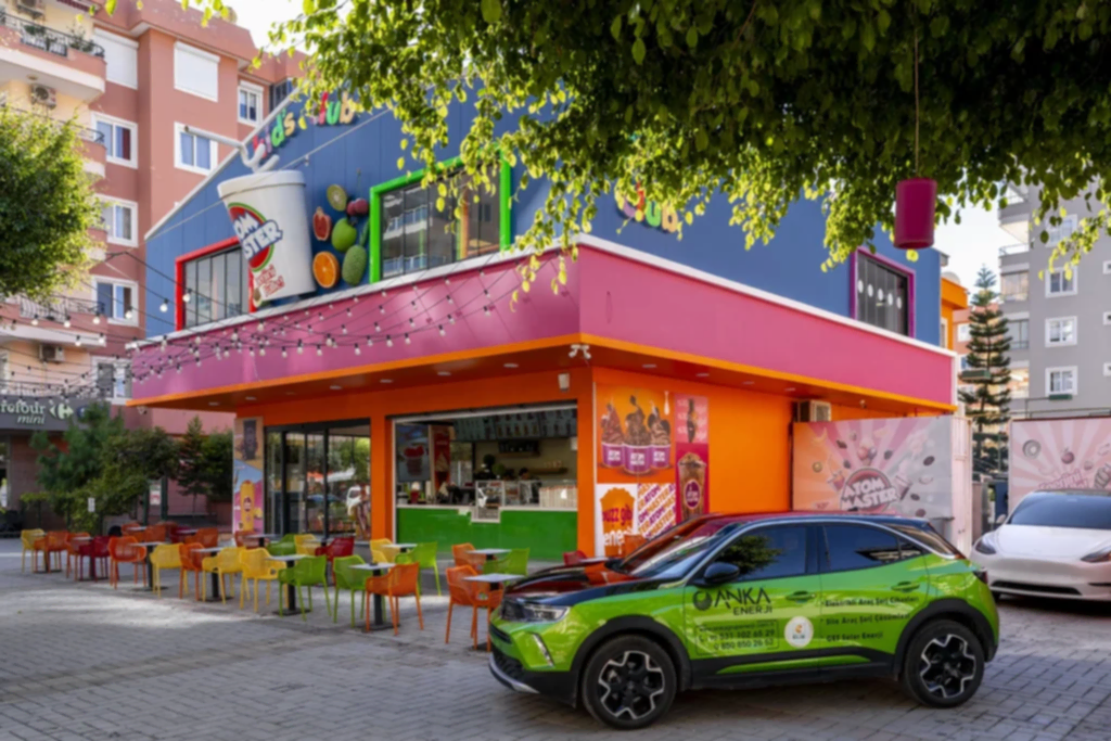 Anka Enerji Alanya elektrikli araç şarj cihazı tamamlanan projeler Atom Master Mahmutlar