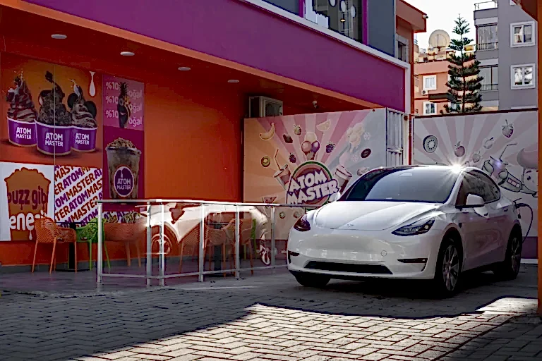 Anka Enerji Alanya elektrikli araç şarj cihazı tamamlanan projeler Atom Master Mahmutlar