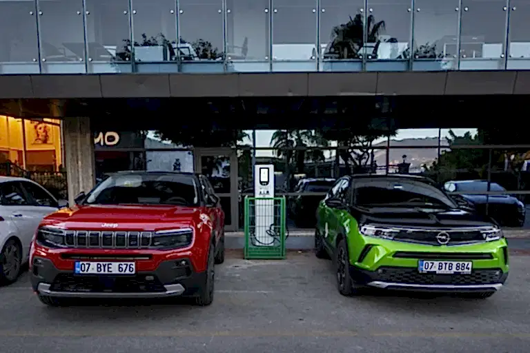 Anka Enerji Alanya elektrikli araç şarj cihazı tamamlanan projeler Kaptan Güverte Hotel